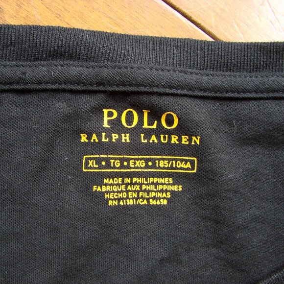 Polo Ralph Lauren Black Tee Shirt Tuxedo Martini Bear Size XL - Picture 8 of 13